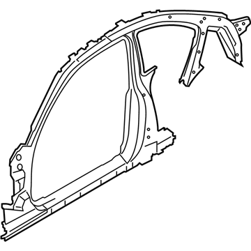 BMW 41007342105 Side Frame, Middle Left