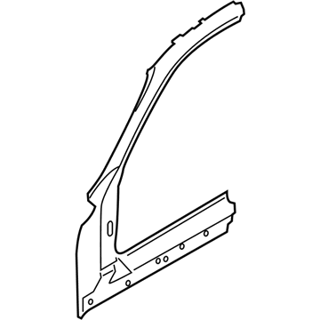 BMW 41007342127 Column A Exterior, Left