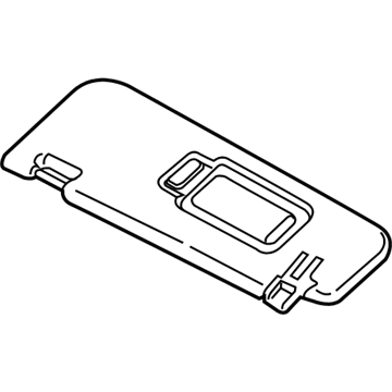 BMW 51167469533 Sun Visor With Label, Left