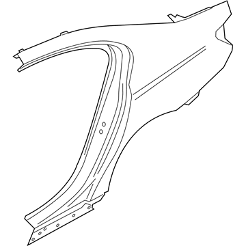 BMW 41007437519 Left Rear Side Panel