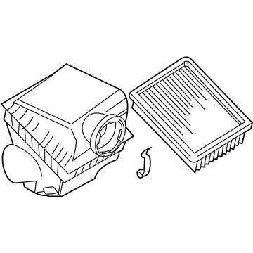 2002 BMW 540i Air Filter Box - 13711436623