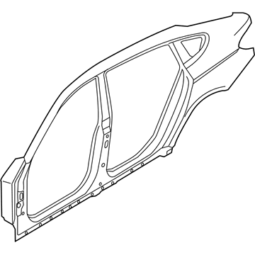 BMW 41217238352 Body-Side Frame Right