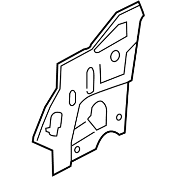 BMW 41107259697 Left Interior Column A