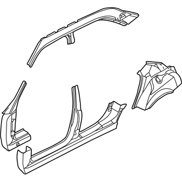 BMW 41007004821 Body-Side Frame Left