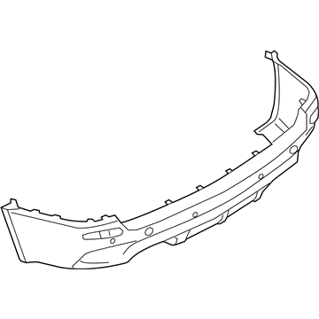 BMW 51127242321 Panel, Bumper, Primed, Rear