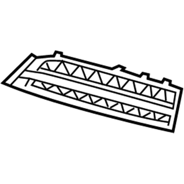 BMW 51117200735 Grille, Air Inlet, Partly Closed, Left