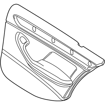 BMW 51428229433 Door Trim Panel, Rear, Left