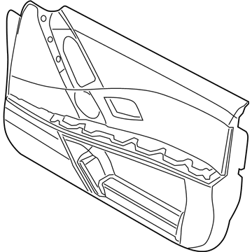 BMW 51417076192 Door Trim Panel, Front Right