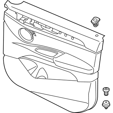 BMW 51417458619 Door Trim Panel, Front Left
