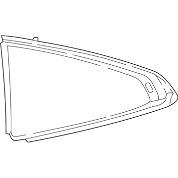 BMW 51378495576 Side Window, Green Fixed, Rear Right