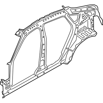 BMW 41007352068 Right Interior Side Frame