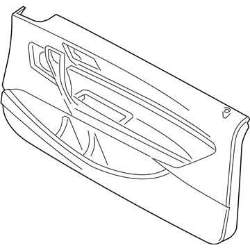 BMW 51417325485 Door Lining Vynil Front Left