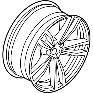 BMW 36118092591 DISK WHEEL, LIGHT ALLOY, IN