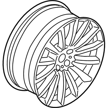 BMW 36116861225 Light Alloy Disc Wheel Reflexsilber