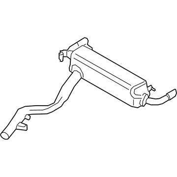 2019 BMW 330i xDrive Exhaust Resonator - 18307933843