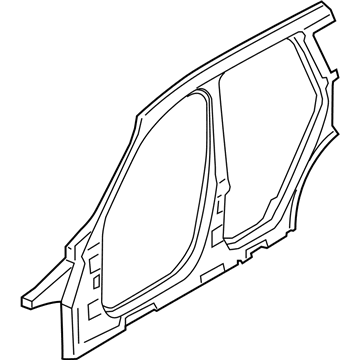 BMW 41117385430 Side Frame, Middle Right