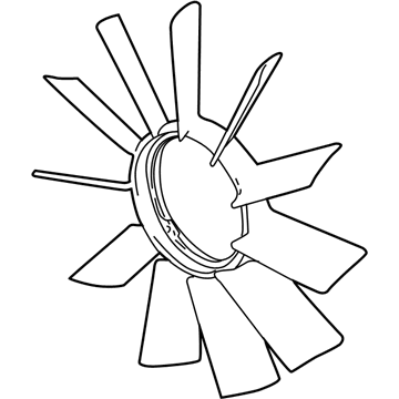 BMW 740iL A/C Condenser Fan - 11521712110