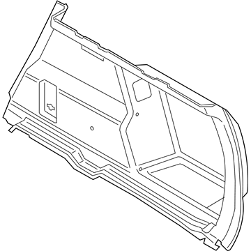 BMW 51477425643 Trunk Trim, Left