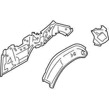 BMW 41217347043 Left Inner Lateral Trim Panel