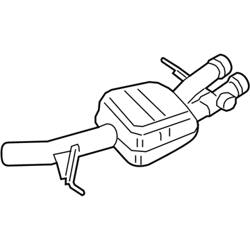 BMW 18307848142 Rear Silencer, Right, With Exhaust Flap