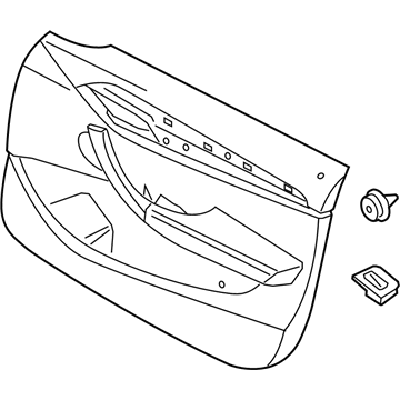 BMW 51417320183 Door Lining Vynil Front Left