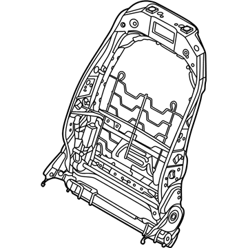 BMW 52107496837 BACKREST FRAME, LEFT