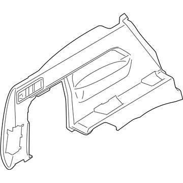 BMW 51477951054 Right Trunk Trim