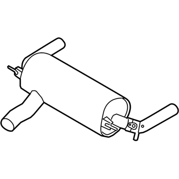 BMW 18307854719 Rear Muffler With Pipe Assembly