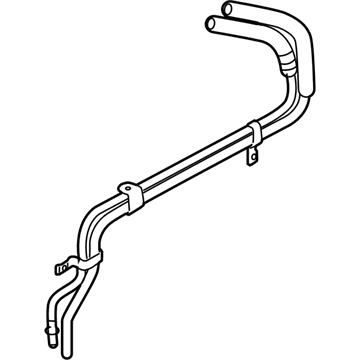 BMW 32412282816 Intake Line With Radiator Return Line