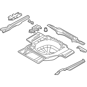 BMW 41128255244 Trunk Floor