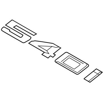 BMW 51147418522 Sedan Wagon Lettering