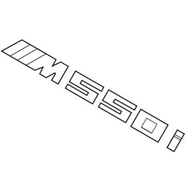 2018 BMW M550i xDrive Emblem - 51148072369