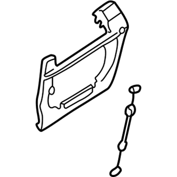 BMW 51228236646 Carrier, Outside Door Handle, Rear Right
