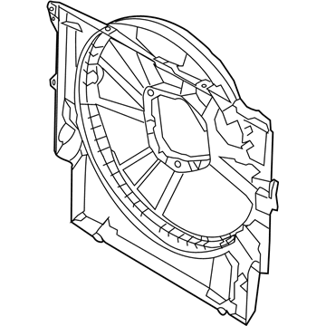 2012 BMW 335is Fan Shroud - 17427604021