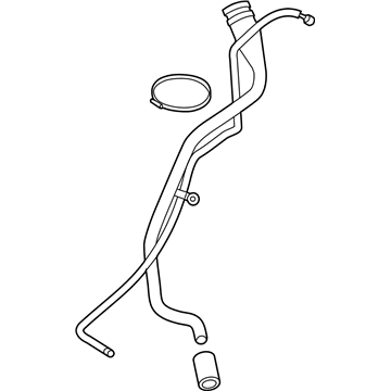 2013 BMW 650i xDrive Fuel Tank Filler Neck - 16117210792