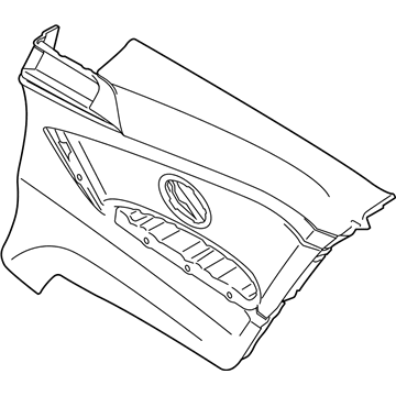 BMW 51437463787 Lateral Trim Panel Rear Left