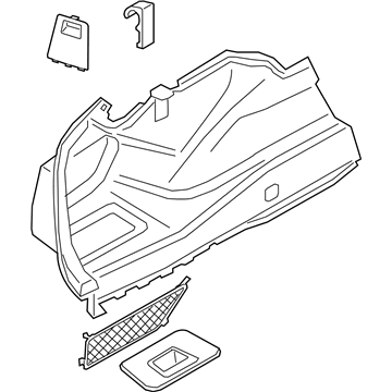 BMW 51477942875 Trunk Trim, Left