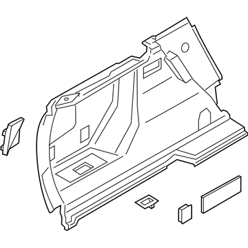 BMW 51472991188 Trunk Trim Panel, Right