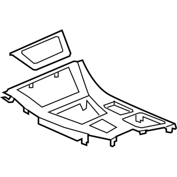 BMW 51169206856 Cover Centre Console, Aluminium