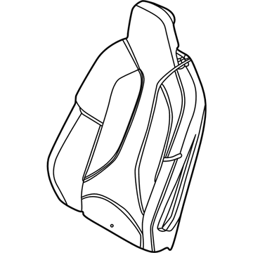 BMW 52107455547 FOAM PAD SPORT BACKREST LEFT