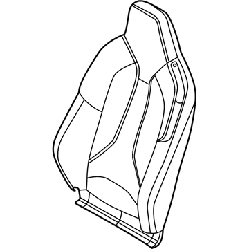 BMW 52107483271 LEATHER COVER SPORT BACKREST