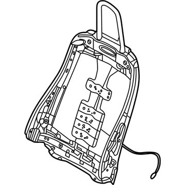 BMW 52107398709 Backrest Frame, Left