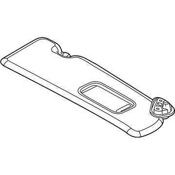 BMW 51168245086 Sun Visor With Mirror-Covering Right