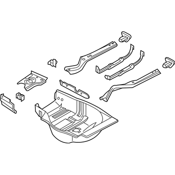 BMW 41127044061 Trunk Floor