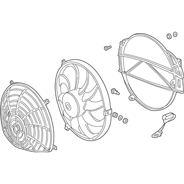 1998 BMW Z3 M Cooling Fan Assembly - 64542228432