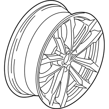 BMW 36116877325 Light Alloy Disc Wheel Reflexsilber