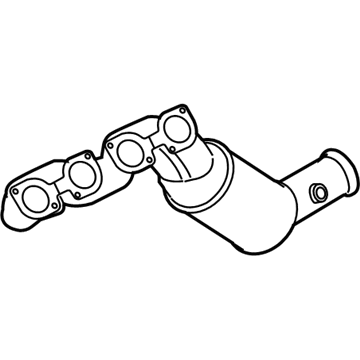 BMW 18407568013 Exchange. Exhaust Manifold With Catalyst