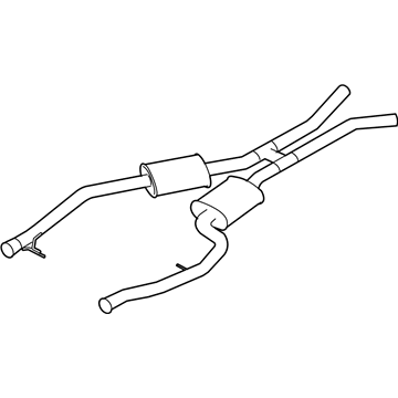 2008 BMW X5 Exhaust Resonator - 18107558647