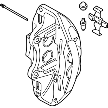 BMW 34106891343 BRAKE CALIPER HOUSING, RED