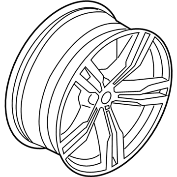 BMW 36117850581 Disc Wheel, Light Alloy, Orbitgrey